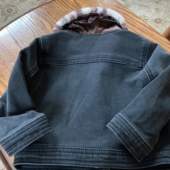 First Impressions Baby Girls Faux Fur Collar Jacket in Black sz 18 months EUC - Picture 8 of 8